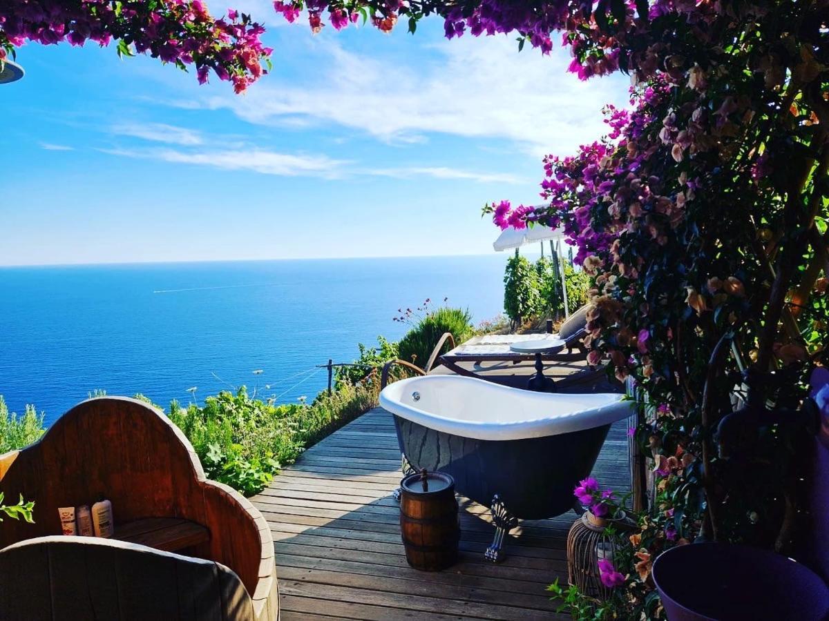 Refuge Uwabio Organic Vineyard Cinqueterre Villa Riomaggiore Exteriör bild